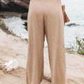 Full Size Smocked Waist Wide Leg Pants - Refine 1977