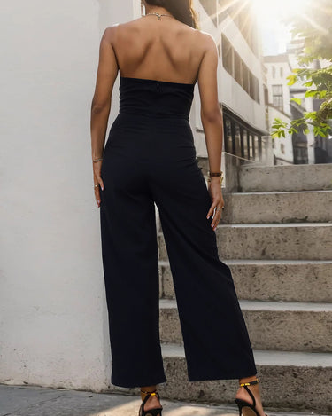 Tube Sleeveless Wide Leg Jumpsuit - Refine 1977