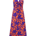 Twisted Printed V-Neck Cami Dress - Refine 1977