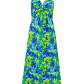 Twisted Printed V-Neck Cami Dress - Refine 1977