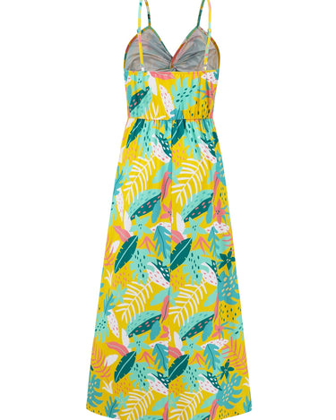 Twisted Printed V-Neck Cami Dress - Refine 1977