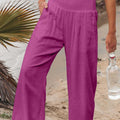 Full Size Smocked Waist Wide Leg Pants - Refine 1977