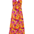 Twisted Printed V-Neck Cami Dress - Refine 1977