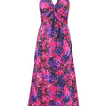 Twisted Printed V-Neck Cami Dress - Refine 1977