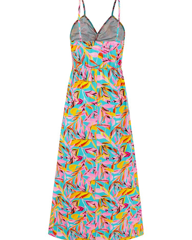 Twisted Printed V-Neck Cami Dress - Refine 1977