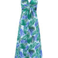 Twisted Printed V-Neck Cami Dress - Refine 1977