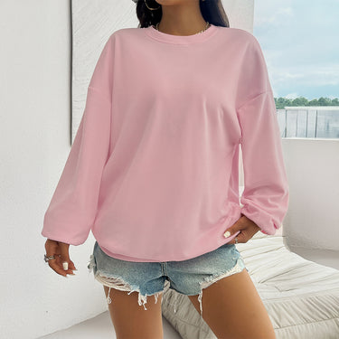 Casual Loose Style Long-sleeved Top Sweater