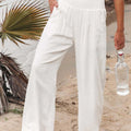 Full Size Smocked Waist Wide Leg Pants - Refine 1977