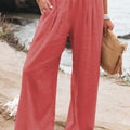 Full Size Smocked Waist Wide Leg Pants - Refine 1977