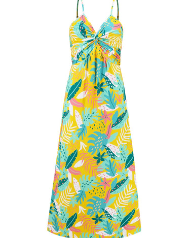 Twisted Printed V-Neck Cami Dress - Refine 1977