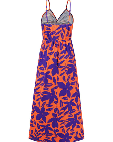 Twisted Printed V-Neck Cami Dress - Refine 1977